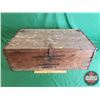 Image 2 : "May & Bakers Ltd Manufacturing London" Wooden Crate Refurbished Into Wooden Trunk w/Hinged Lid (10-