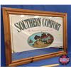 Image 1 : Vintage Framed "Southern Comfort" Pub Mirror (27"H x 29"W) (SEE PICS!)