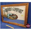 Image 2 : Vintage Framed "Southern Comfort" Pub Mirror (27"H x 29"W) (SEE PICS!)