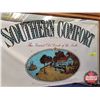 Image 3 : Vintage Framed "Southern Comfort" Pub Mirror (27"H x 29"W) (SEE PICS!)