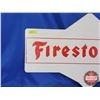 Image 2 : Double Sided Tin Sign "Firestone" (17-1/2"H x 29"W) (SEE PICS!)