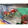 Image 2 : DIE CAST MODEL MOTORCYCLE (NIB) : Orange County Choppers Fire Bike (American Chopper) (Scale 1/10) (