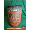 Image 1 : OIL PAIL : Marshall Wells Marlene Motor Oil (16"H x 10-1/2"Dia) (SEE PICS!)