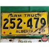 Image 3 : Alberta License Plates (4) : 1952, 1955, 1958, 1959 (SEE PICS!)