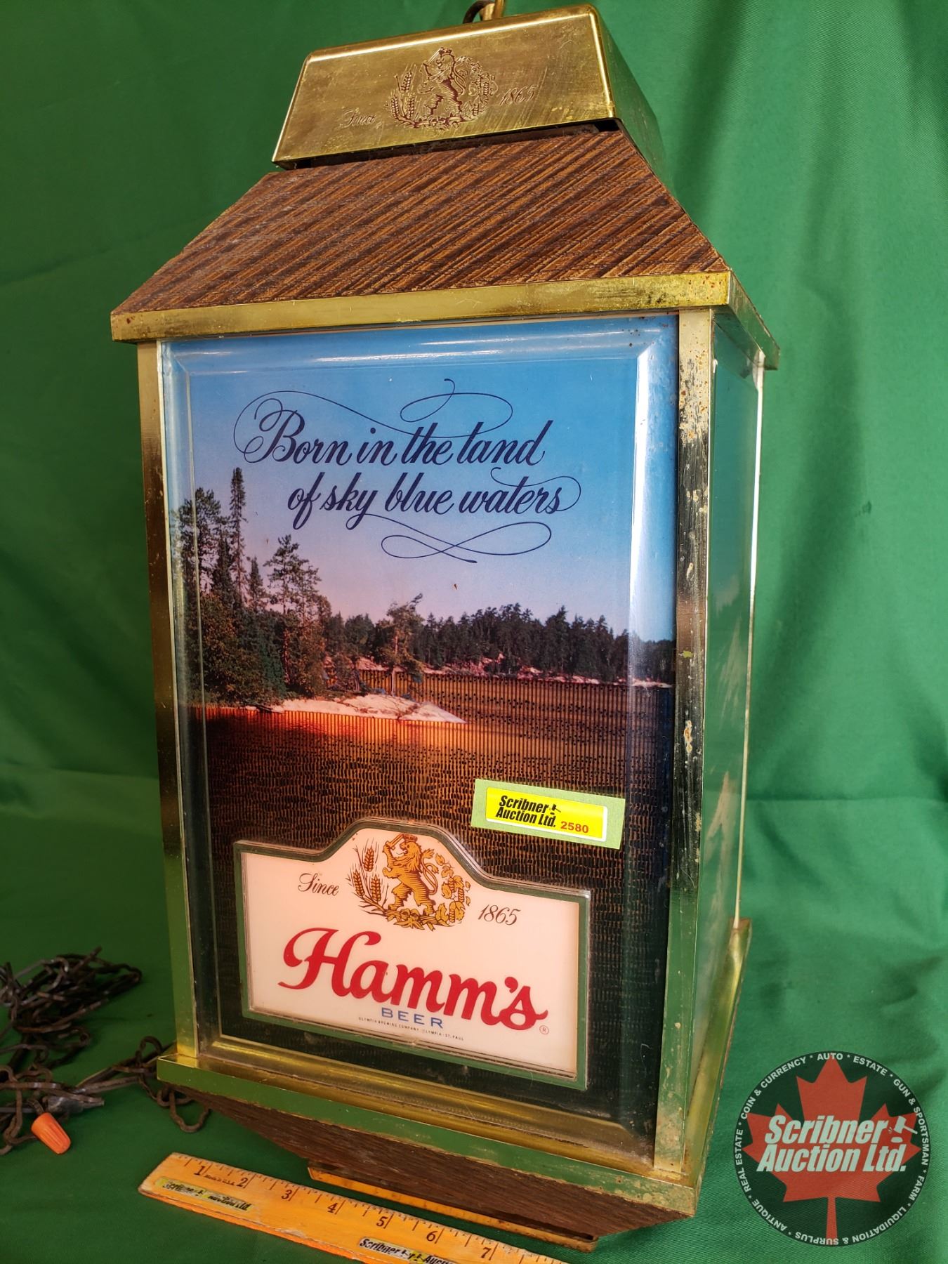 Beer Rotation Sign HAMM's Beer Rotating Advertising 4 Sided Sign (Electric - Lighted ...