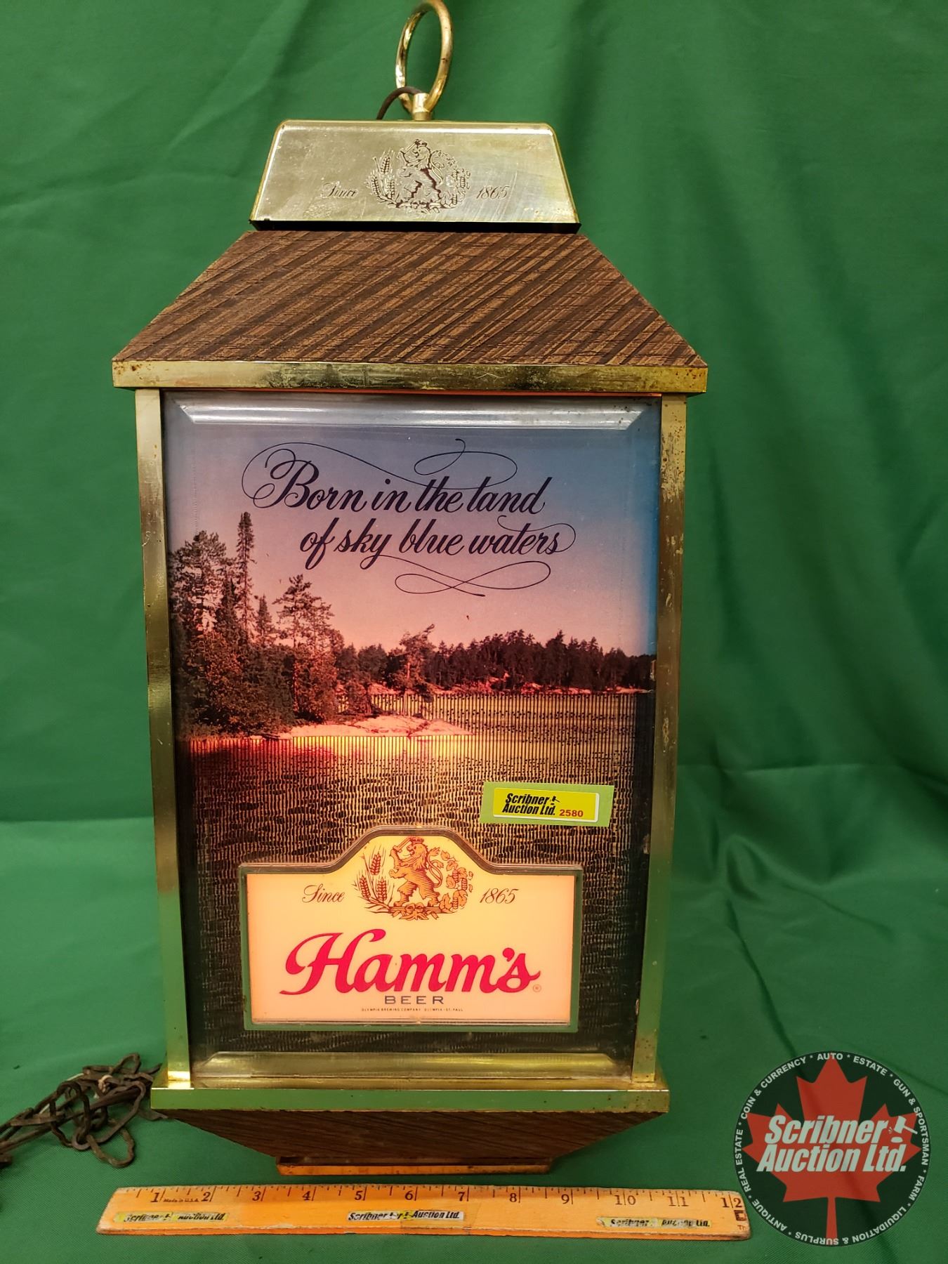 Beer Rotation Sign HAMM's Beer Rotating Advertising 4 Sided Sign (Electric - Lighted ...