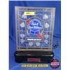 Image 1 : PABST BLUE RIBBON BEER DIGITAL CLOCK (Working) (13"H x 10"W x 4 1/2"D) (SEE PICS!)