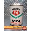 Image 2 : OIL TIN : Phillips 66 mm Motor Oil (Cardboard) (5-1/2"H x 4"Dia) (SEE PICS!)