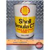 Image 2 : OIL TIN : Shell Rimula CT Motor Oil Series 3 (FULL!) (6"H x 4"Dia) (SEE PICS!)