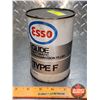 Image 1 : OIL TIN : ESSO GLIDE AUTOMATIC TRANSMISSION FLUID TYPE F (Cardboard) (6"H x 4"Dia) (SEE PICS!)