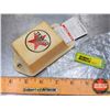 Image 1 : TEXACO Oil Change Stickers Holder with Stickers (5"H x 2"W x 1-1/2"D) (SEE PICS!)