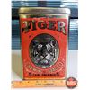 Image 1 : Tiger Chewing Tobacco Tin (9"H x 6"W x 5"D) (SEE PICS!)