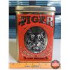 Image 3 : Tiger Chewing Tobacco Tin (9"H x 6"W x 5"D) (SEE PICS!)