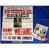 Image 1 : Collector Combo:  - Hank Williams Poster "GRAND OLE OPRY" New Years Day 1953 (22"H x 19"W) - Hank Wi