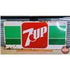 Image 1 : Single Side Metal Sign "7 UP" (10-1/4"H x 22"W x 3/8"D) (SEE PICS!)