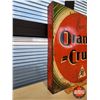 Image 3 : Double Sided Tin Flange Sign "Buvez Orange-Crush" (French) (18"H x 18"W x 2-1/4"D) (SEE PICS!)