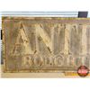 Image 2 : Single Side Embossed Metal Sign "Antiques Bought and Sold" (19-1/4"H x 60"W x 3/8"D) (SEE PICS!)