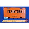 Image 1 : 1954 Alberta Booster Plate : Ferintosh, AB (6"H x 12"W) (SEE PICS!)