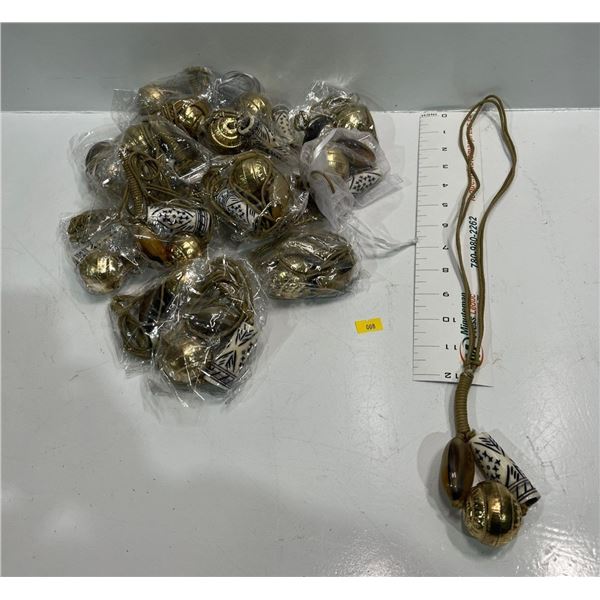 Leather Strand and Beaded Necklace  17 pieces