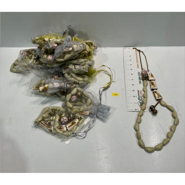 "Ivory" Bead Necklace  21 pieces