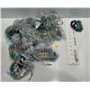 Image 1 : Purple, Turquoise and "Gold Bead Bracelet  22 pieces
