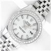 Image 2 : Rolex Ladies Stainless Steel White Index Diamond Datejust Wristwatch