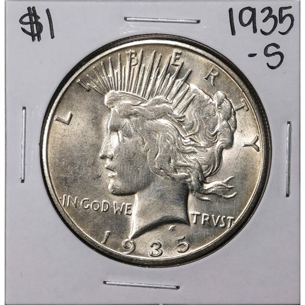 1935-S $1 Peace Silver Dollar Coin