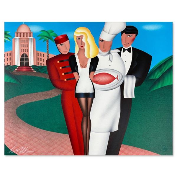 Robin Morris "At Your Service" Limited Edition Lithograph on Paper