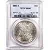 Image 1 : 1881-S $1 Morgan Silver Dollar Coin PCGS MS63