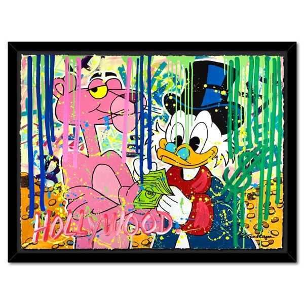 Nastya Rovenskaya "Partners in Crime" Original Mixed Media on Paper