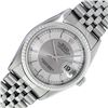 Image 1 : Rolex Mens Stainless Steel Tuxedo Index Datejust Wristwatch