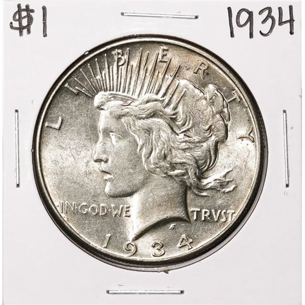 1934 $1 Peace Silver Dollar Coin