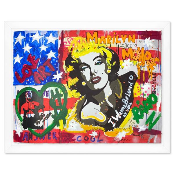 Nastya Rovenskaya "Show Time" Original Mixed Media on Paper