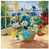 Image 1 : S.Burkett Kaiser "Daises and Pansies" Limited Edition Giclee on Canvas