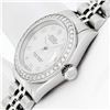 Image 9 : Rolex Ladies Stainless Steel Cream Arabic Diamond Datjust Wristwatch