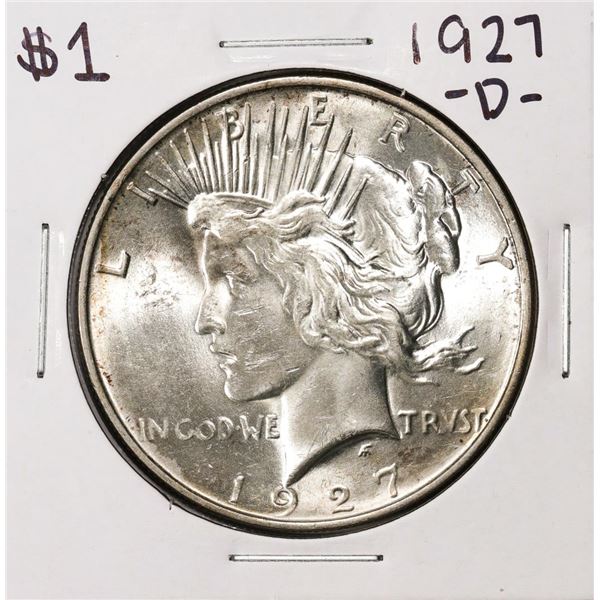 1927-D $1 Peace Silver Dollar Coin