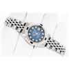 Image 3 : Rolex Ladies Stainless Steel Blue Vignette Sapphire and Diamond Datejust Wristwatch