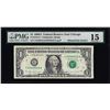 Image 1 : 1988A $1 Federal Reserve Note Mismatched Serial Number Error Fr.1915-G PMG Ch. Fine 15