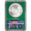 Image 2 : 2005 $1 American Silver Eagle Coin NGC MS70 From US Mint Sealed Box Green Core