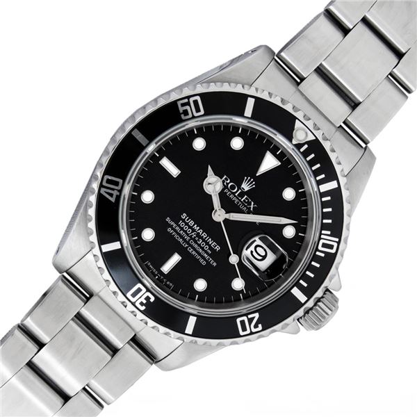 Rolex Mens Stainless Steel Submariner Wirstwatch