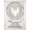 Image 2 : 2020-W $1 Proof American Silver Eagle Coin PCGS PR70DCAM FDOI Jim Peed Signed