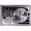 Image 1 : 1996 $1 American Silver Eagle Coin & 2oz Silver Bar Set