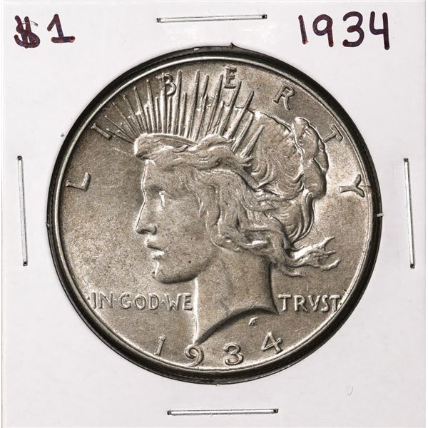 1934 $1 Peace Silver Dollar Coin