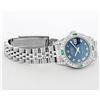 Image 6 : Rolex Ladies Stainless Steel Emerald and Diamond Datejust Wristwatch