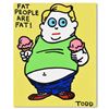 Image 1 : Todd Goldman "Fat People" Original Acrylic on Canvas