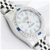 Image 6 : Rolex Ladies Stainless Steel White Index Sapphire and Diamond Datejust Wristwatch