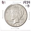 Image 1 : 1934-S $1 Peace Silver Dollar Coin