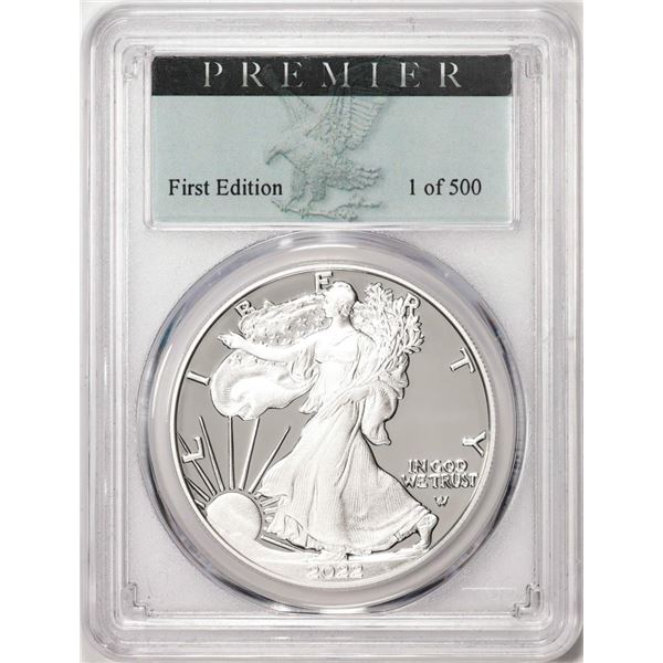 2022-S $1 Proof American Silver Eagle Coin PCGS PR70DCAM Premier Advanced Release