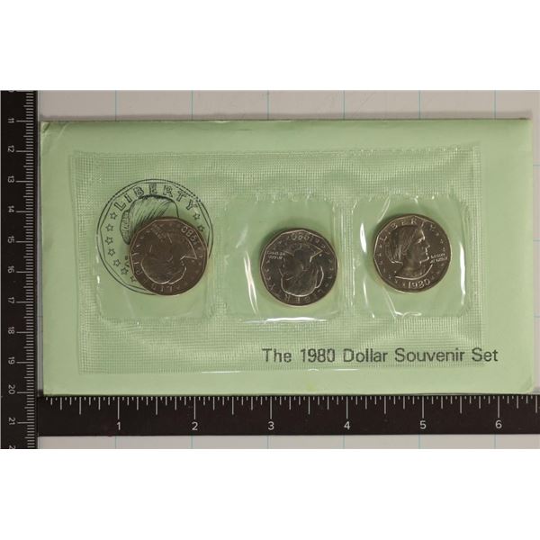 1980-P/D/S SBA DOLLAR SOUVENIR SET