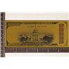 Image 2 : 24KT GOLD FOIL DONALD TRUMP 1,000,000 CU